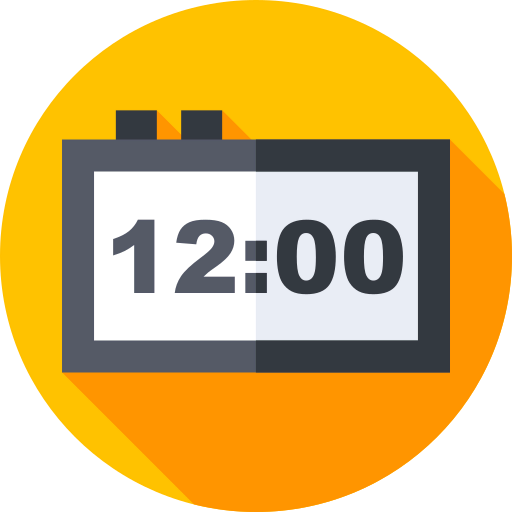 Digital clock icon