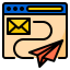 Send mail biểu tượng 64x64