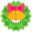 Christmas wreath icon 64x64