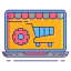 Online shopping icon 64x64