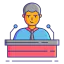 Public speaking icon 64x64