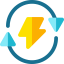 Renewable energy icon 64x64