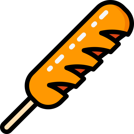 Corn dog icon