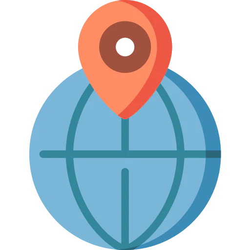 Globe grid icon