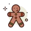 Gingerbread man icon 64x64