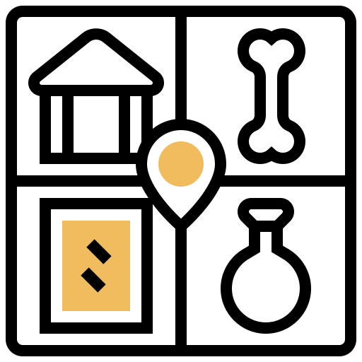 Pin points icon