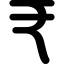 India rupee currency symbol icon 64x64