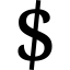 Dollar currency symbol variant icon 64x64