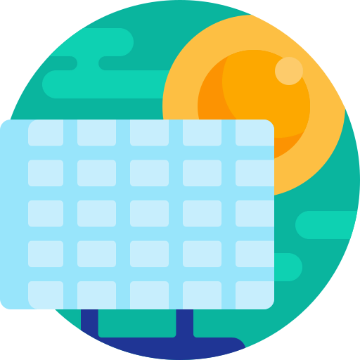 Solar panel icon