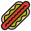 Hotdog sandwich icon 64x64