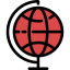 Earth globe icon 64x64