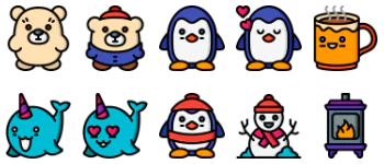 Winter Time Icon-Paket