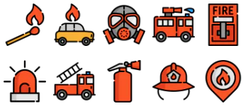 Firefighting icon pack