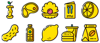 Gastronomy icon pack