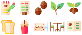 Cafe icon pack