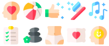Wellness paquete de iconos