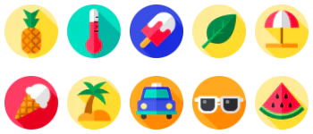 Summertime icon pack