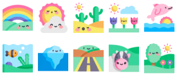 Landscapes icon pack