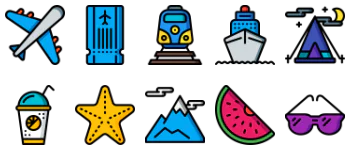 Vacations icon pack