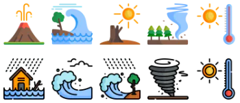 Natural Disasters icon pack