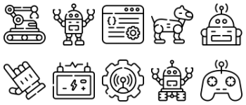 Robotics icon pack