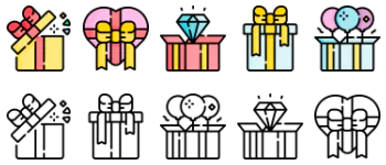 Gifts icon pack