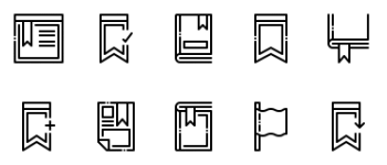 Bookmarks icon pack