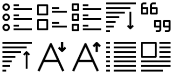 Content Editor Icon-Paket