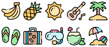 Tropical icon pack