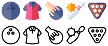 Bowling icon pack