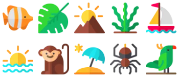 Tropical icon pack