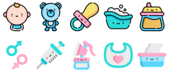 Baby icon pack