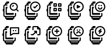 Smartwatch Feature icon pack