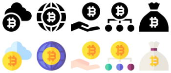 Cryptocurrency icon pack
