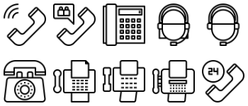 Telephone icon pack