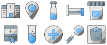 Hospital icon pack