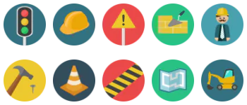 Construction icon pack