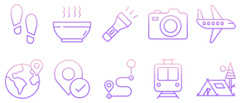 Travel icon pack