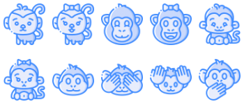 Monkeys icon pack