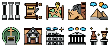 Archeology icon pack