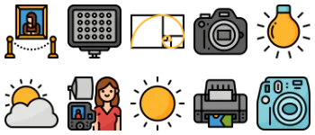 Photography icon pack
