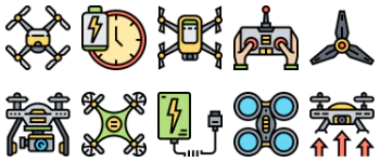 Drone icon pack