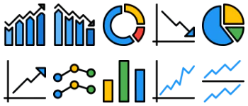 Business Charts and Diagrams icon pack