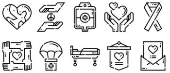 World Humanitarian Day icon pack