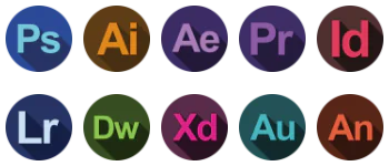 Adobe logos набір іконок