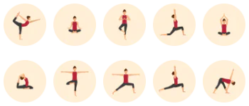 Yoga Poses icon pack