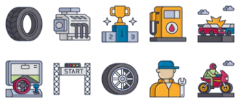 Racing icon pack