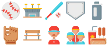 Baseball Icon-Paket