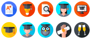 Graduation icon pack