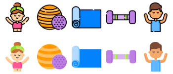 Pilates icon pack